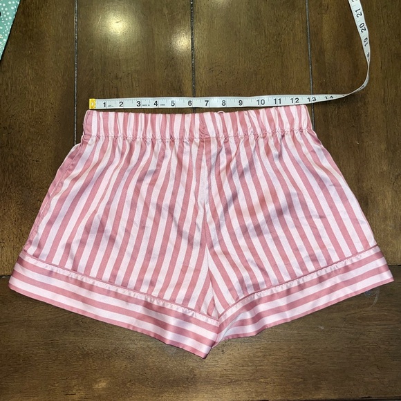 VICTORIA’S SECRET Pink Striped Camisole Shorts Matching Set Silk Satin Y2K - XS - Picture 12 of 16